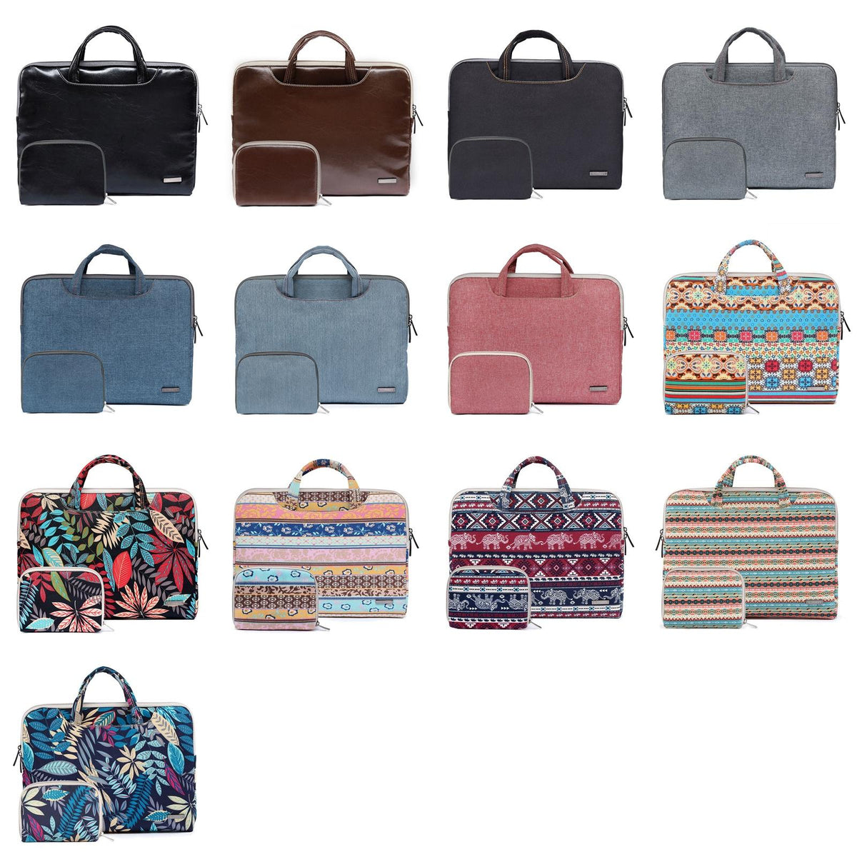 15.6 Inch Simple Business Laptop Bag With Liner - Ls-116 - Pu Black