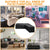Waterproof Outdoor Corner Sofa Cover - 286x222x82cm - Black