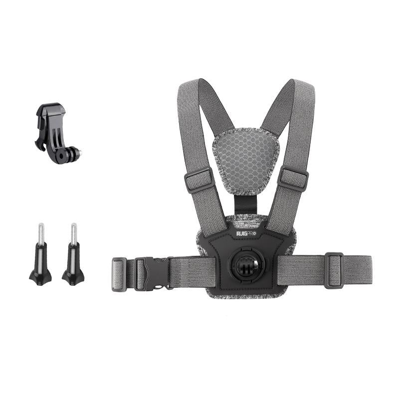 Adjustable Chest Strap with Mount and Screw - 4 In 1