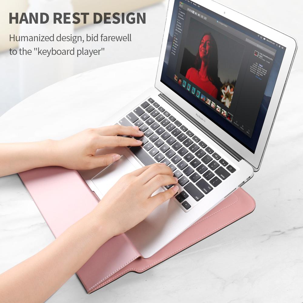 Waterproof 4-In-1 Laptop Holder With Wrist Protection - Fits 15 / 16 Inch - Red