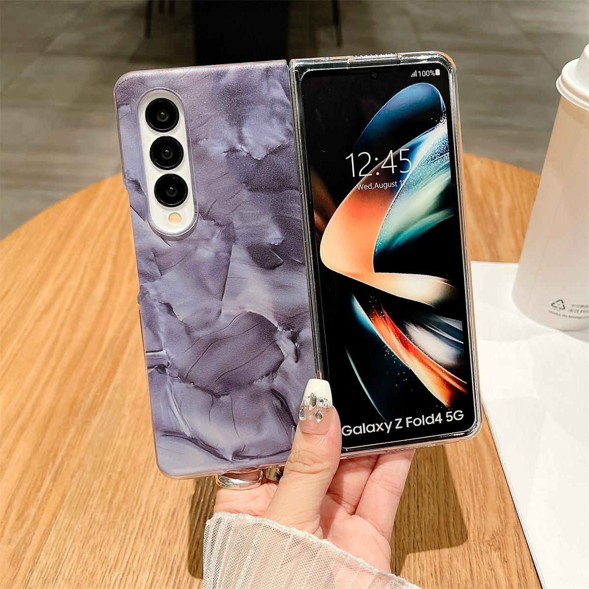 For Samsung Galaxy Z Fold4 5G Shockproof Full Coverage Porcelain Case Samsung Galaxy Fold3 4 - White