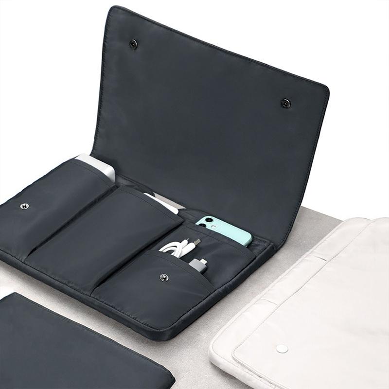 13 Inch Multi-layer Laptop Sleeve - Waterproof & Shock-absorbing Storage Bag - Black - 15 Inch