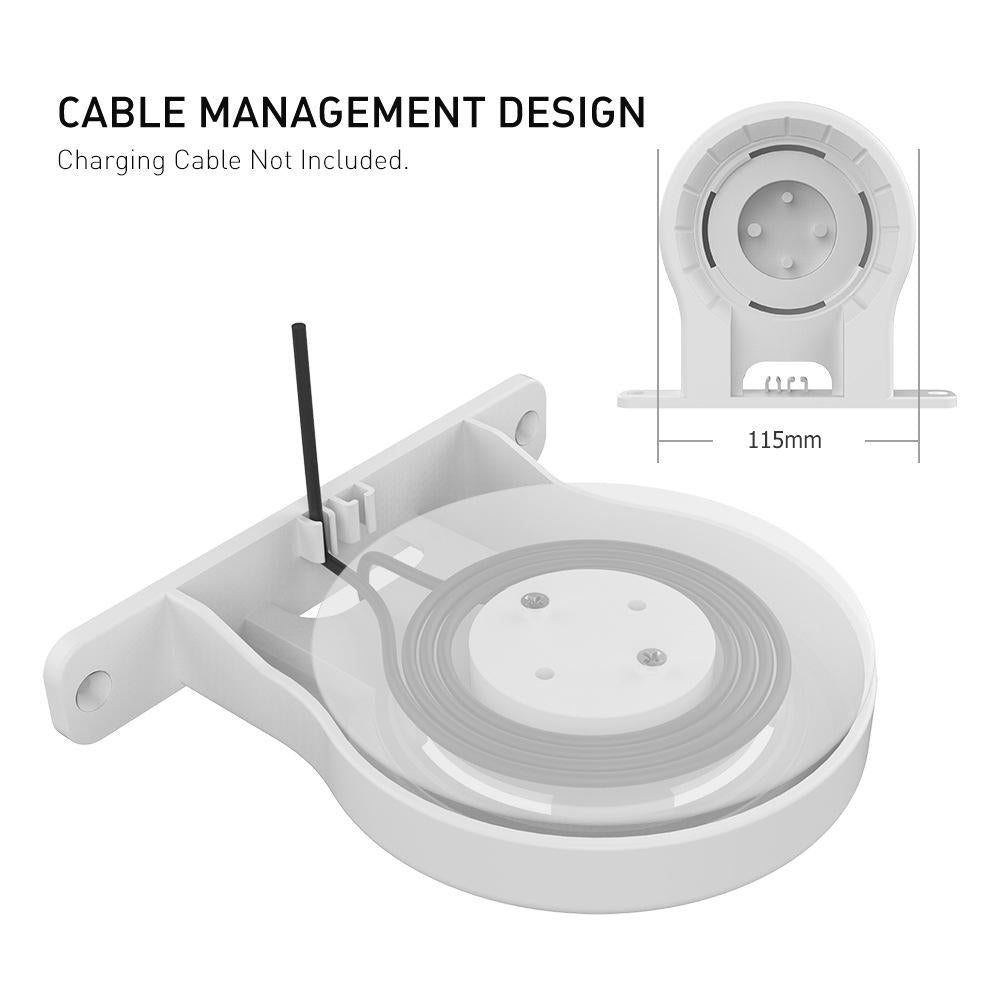 Ahastyle Wall Storage Stand - Compact and Versatile - White - For Apple Homepod Mini
