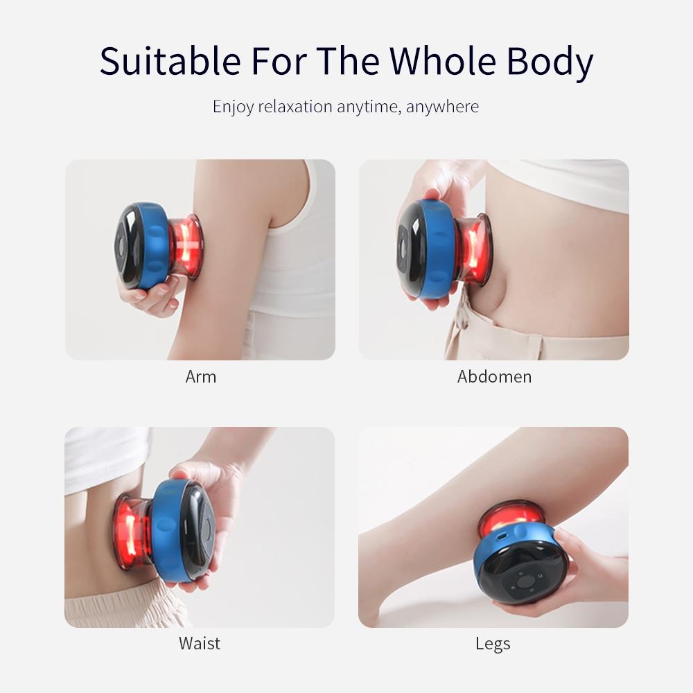 Electric Cupping Massager Compact & Effective - Blue