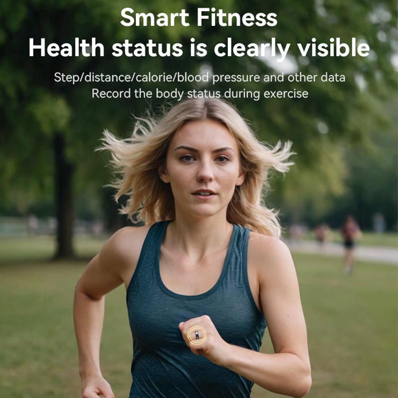 Smart Health Ring Temp Heart Rate Bp Reminder - 63Mm