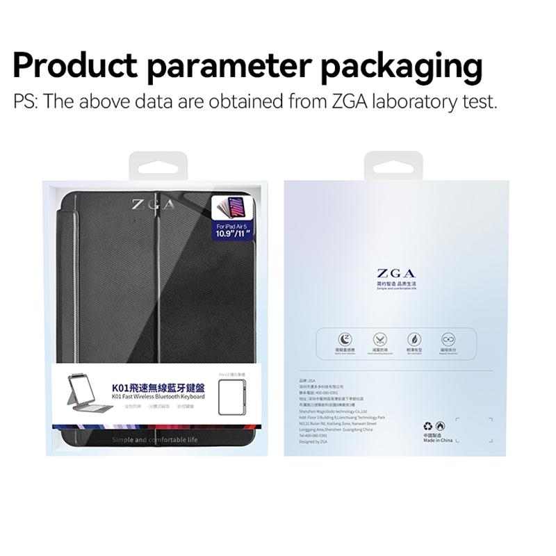 Black Leather Tablet Case With Magnetic Bluetooth Keyboard - For Ipad 10Th Gen 10.9 2022