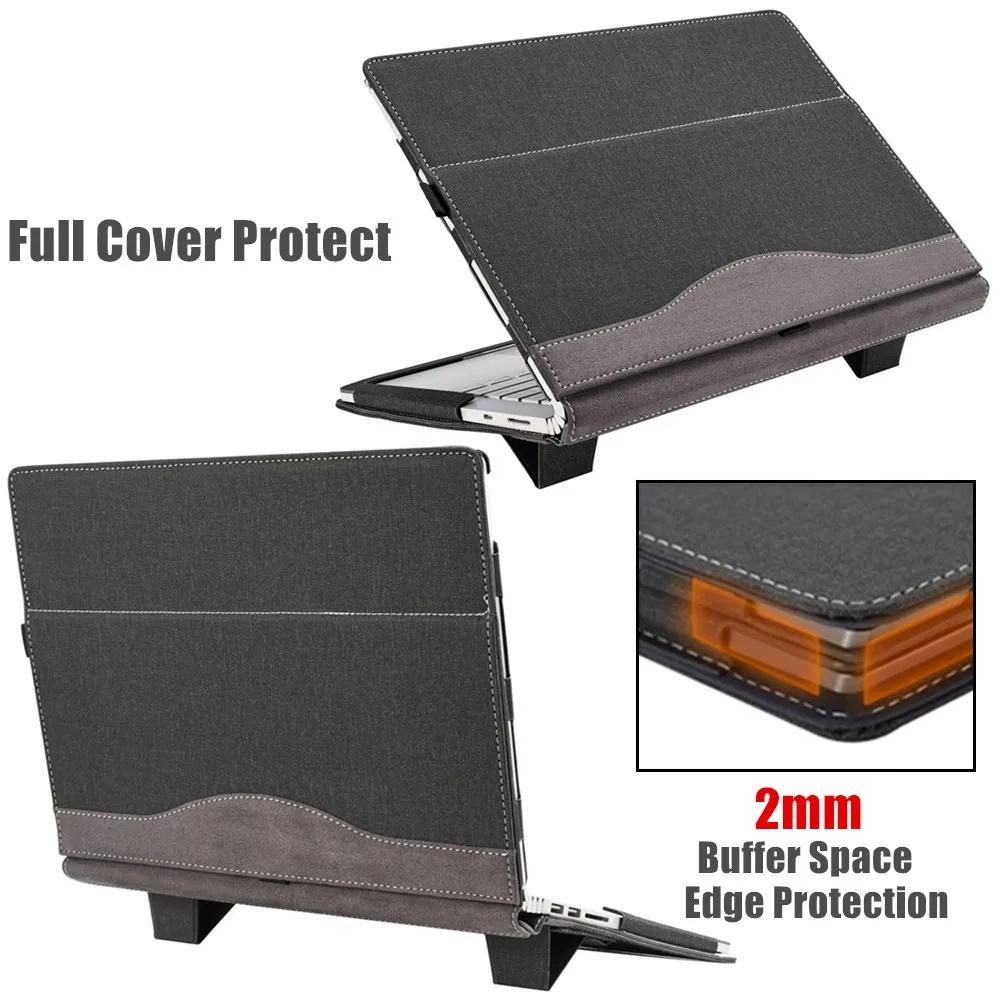 Protective Leather Laptop Case With Stand - 13.3 Inch - Black - For Samsung Galaxy Book Pro