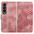 For Samsung Galaxy Z Fold4 5G Embossed Elephant Head Phone Case With Lanyard - Light Purple