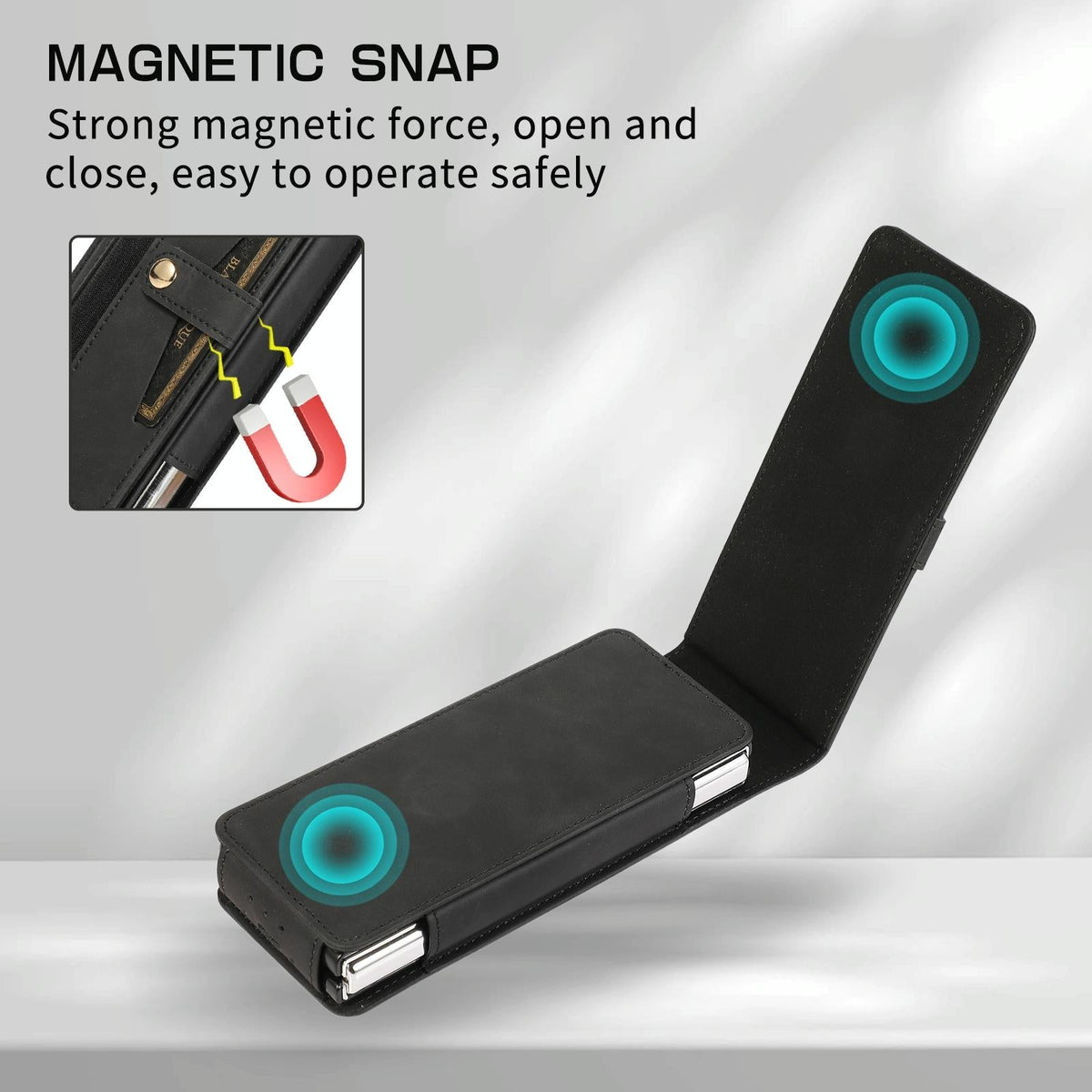 For Samsung Galaxy Z Fold4 5G Shockproof Foldable Leather Case With Stylus - Purple