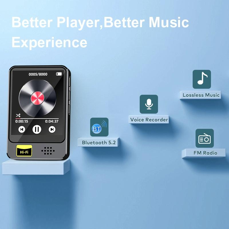 128Gb Bluetooth Mp3 / Mp4 Music Player With Radio & E Book Playback - 32Gb