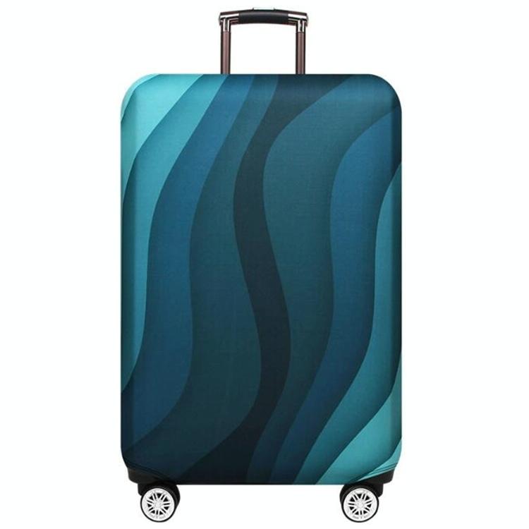 29-32 Inch Travel Suitcase Dust Covers - Elastic &amp; Abrasion-resistant - Green Ripple