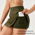 Quick Drying Women Yoga Skirt Pants Breathable & Fake Two Piece Size L - Black - Xl