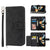 For Samsung Galaxy Z Fold4 5G Floral Leather Phone Wallet - Embossed - Black
