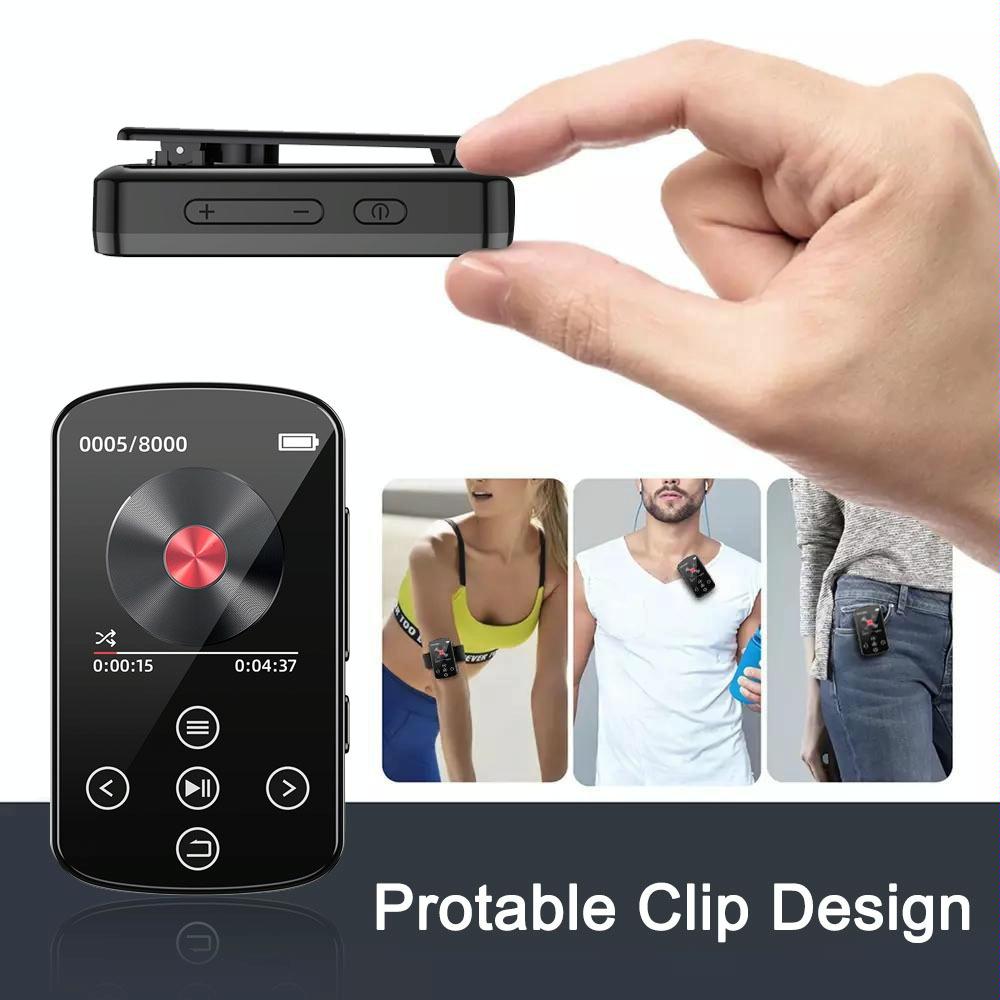 Touch Screen Mp3 Bluetooth Music Player 128Gb Memory Hifi Sports Clip - 32Gb