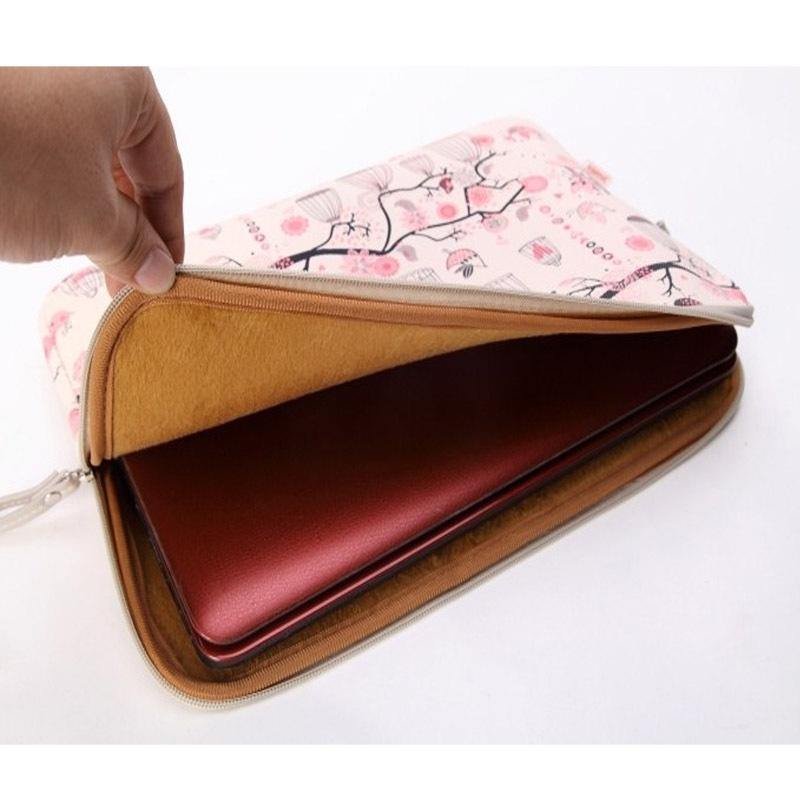 14 Notebook Tablet Liner Bag - Black - Pink