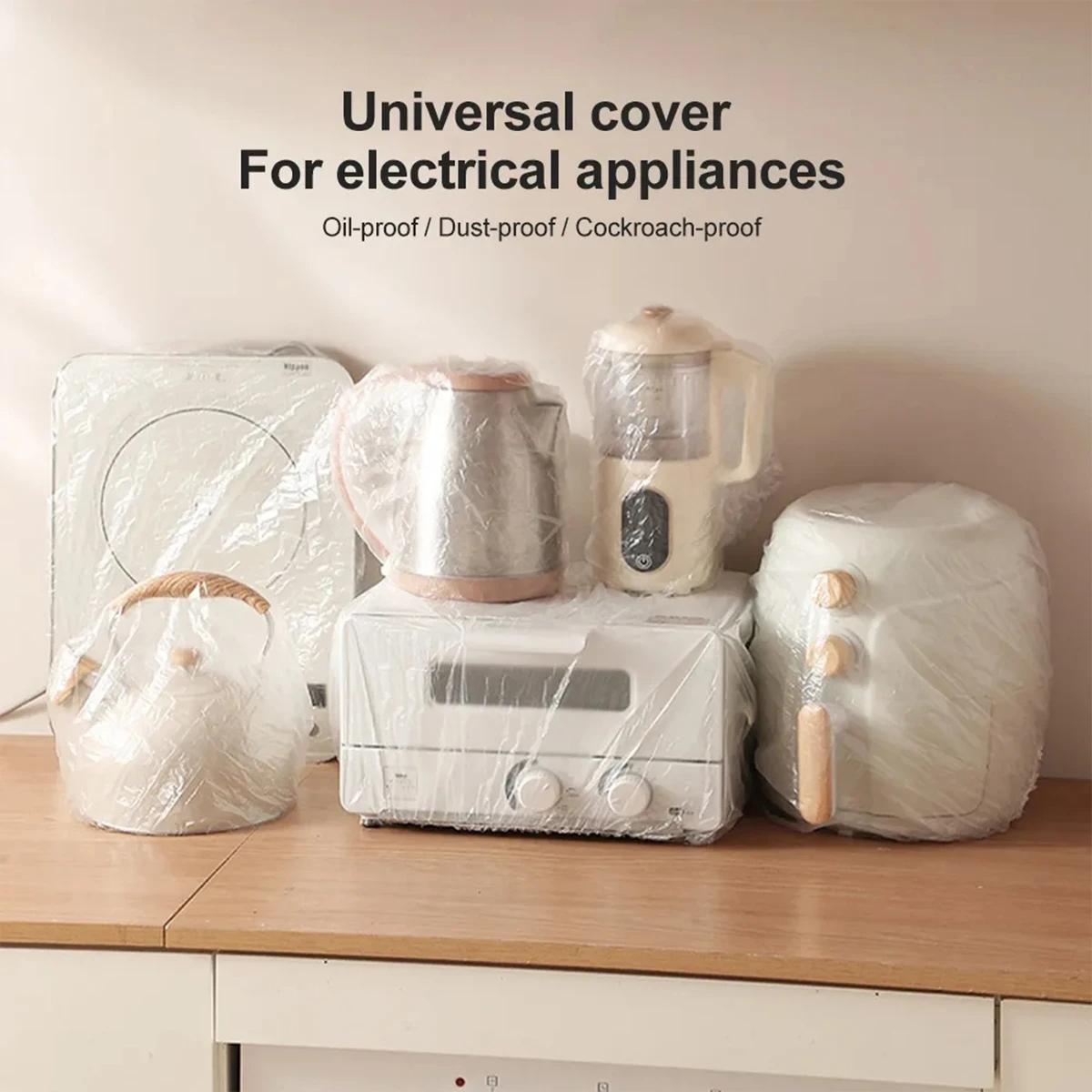 10-pack Disposable Dust Covers for Electric Cooker and Oven - 120x120cm White - 120X120Cm