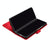 For Samsung Galaxy Z Fold4 5G Smooth Leather Phone Case - Line Pattern - Red