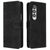For Samsung Galaxy Z Fold4 5G Smooth Leather Phone Case - Line Pattern - Red