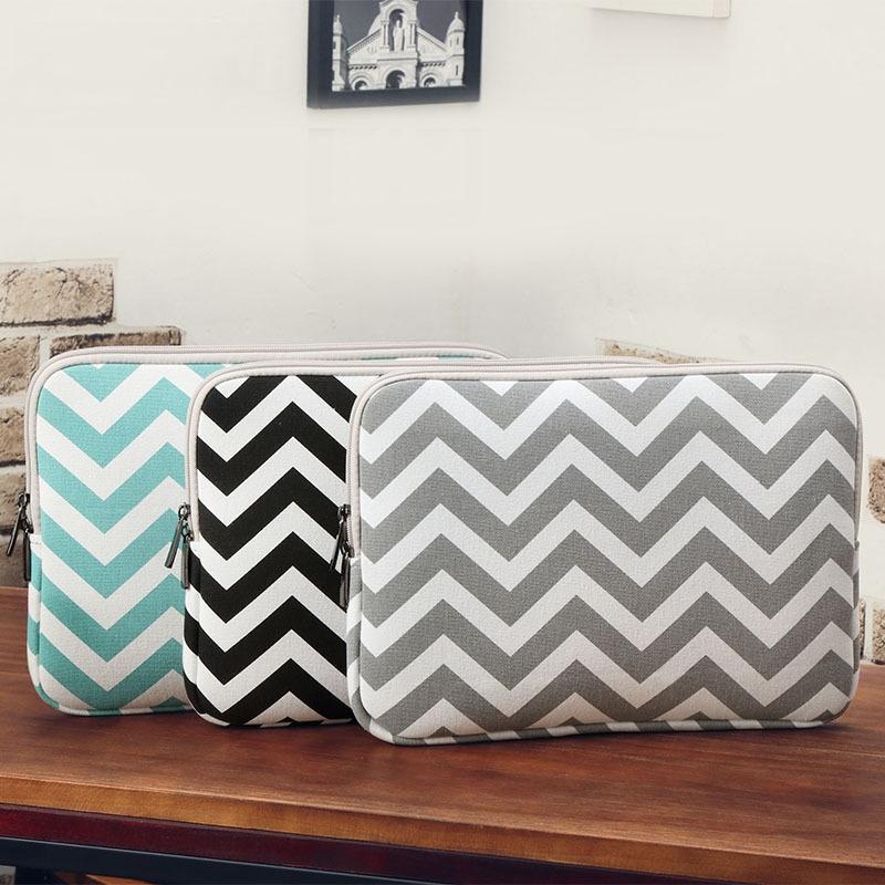 15 Wavy Pattern Notebook Liner Bag - Sleek Design - Gray