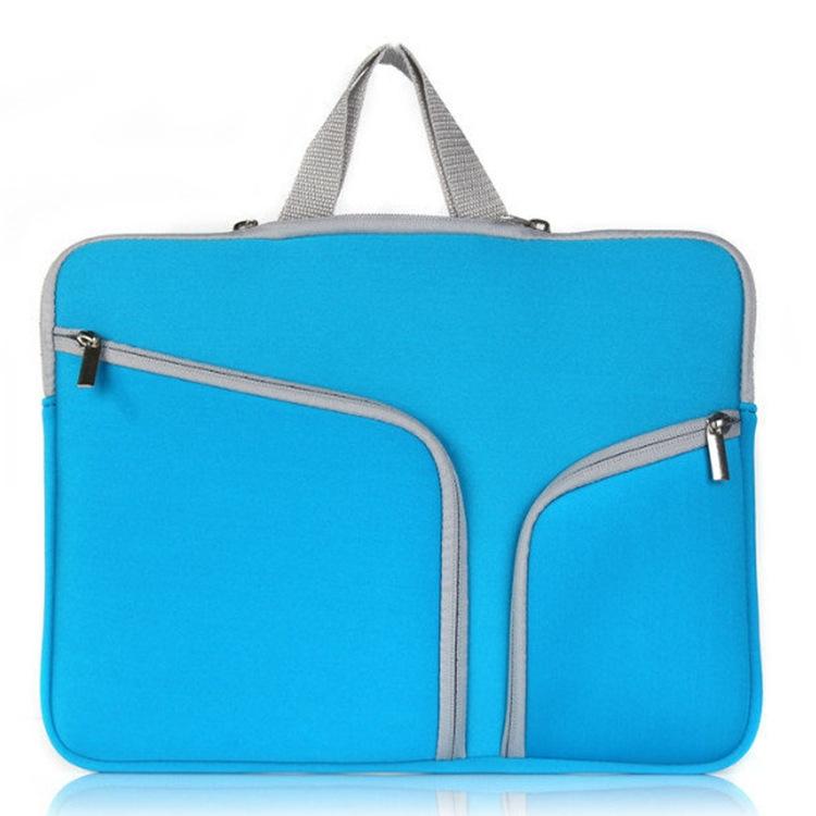 15.6 Inch Multi-Pocket Laptop Liner Bag For Diving Material Computer - Blue