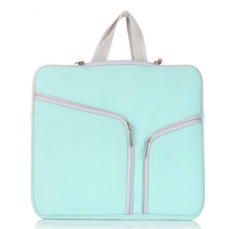 15.6 Inch Multi-Pocket Laptop Liner Bag For Diving Material Computer - Blue