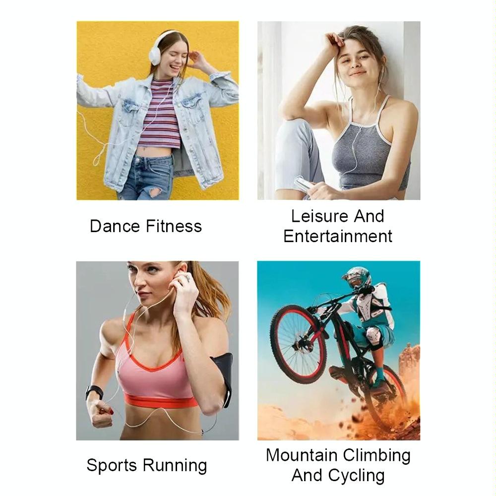 Touch Screen Mp3 Bluetooth Music Player 128Gb Memory Hifi Sports Clip - 128Gb