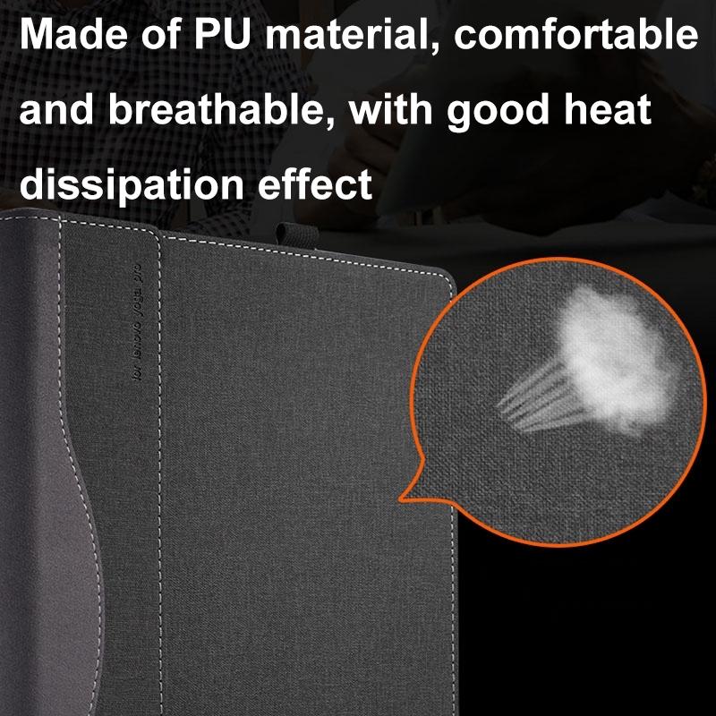 Protective Leather Laptop Case With Stand - 13.3 Inch - Black - For Samsung Galaxy Book 2 Pro 360