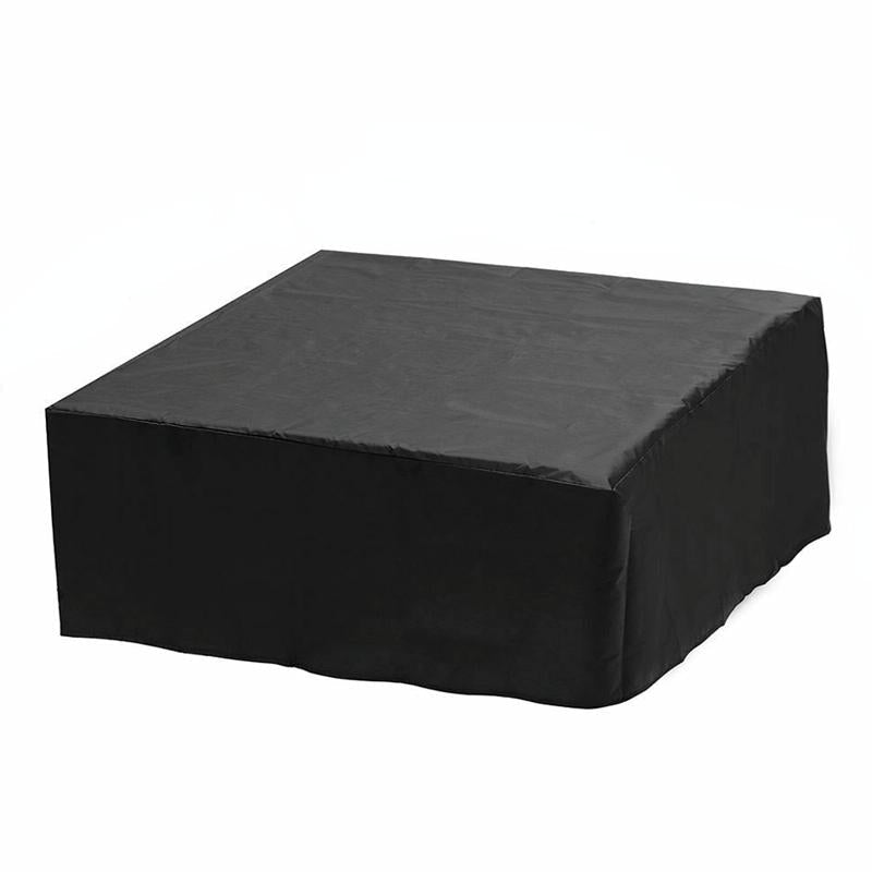 244x244x90cm Waterproof &amp; Dustproof Cover for Bathtub Swimming Pool Table &amp; Chair - Protects from Falling Leaves - Black