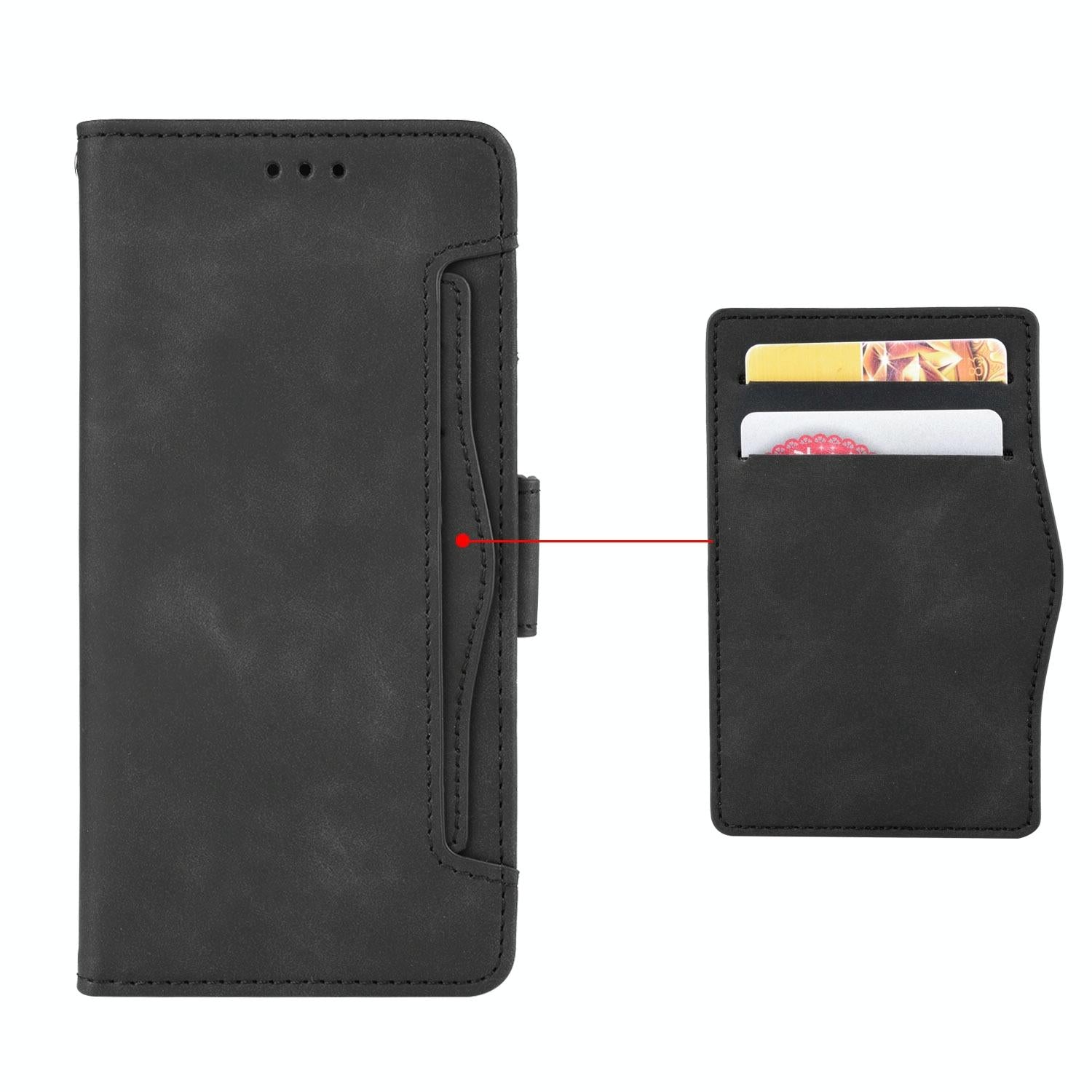 Samsung Galaxy Z Fold 4 5G Leather Phone Case With Card Slots And Calf Texture