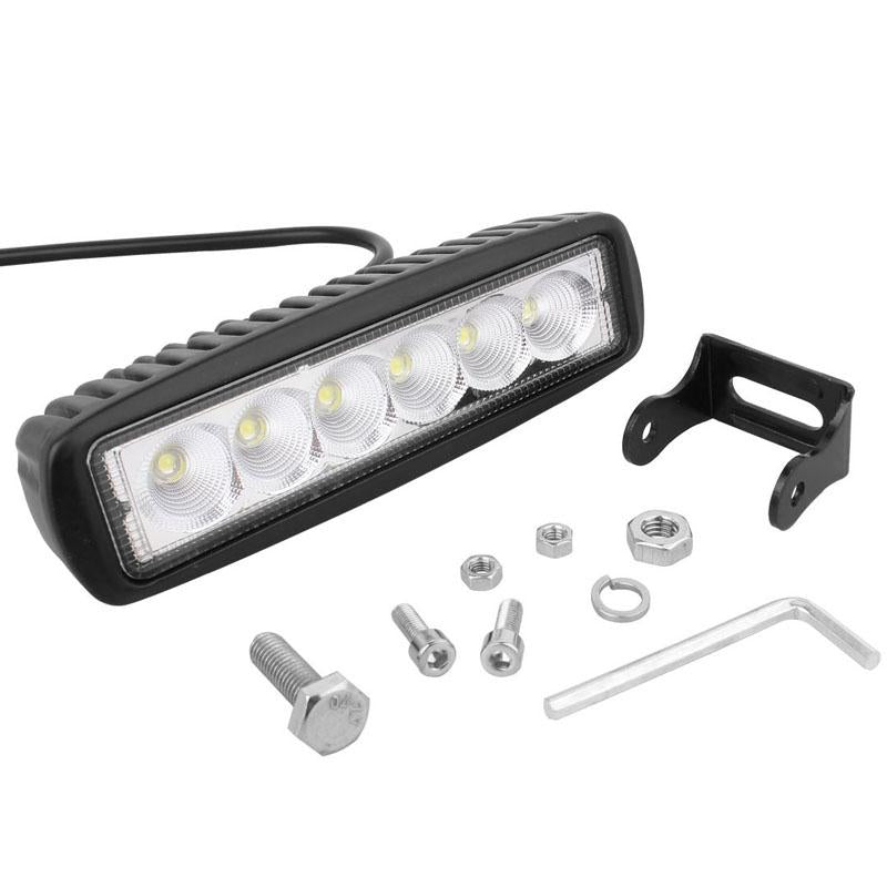 18W Epistar 6 Led Car Work Lamp Bar Light Waterproof Ip67 Dc 10 - 30V - Dc 10-30V