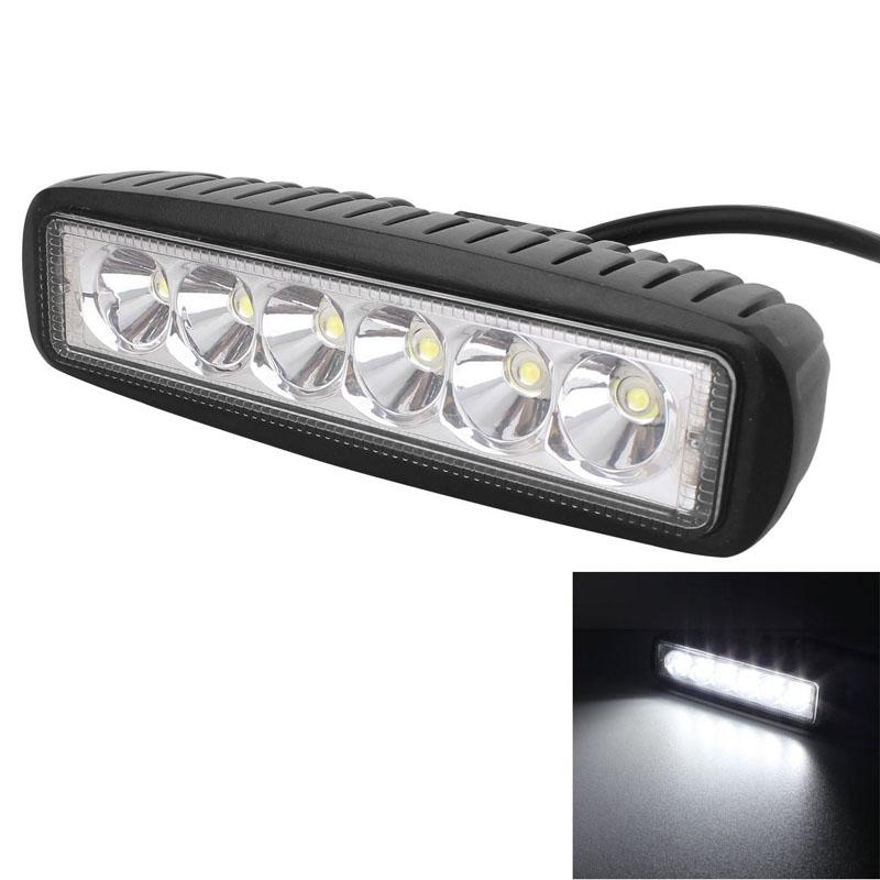 18W Epistar 6 Led Car Work Lamp Bar Light Waterproof Ip67 Dc 10 - 30V - Dc 10-30V