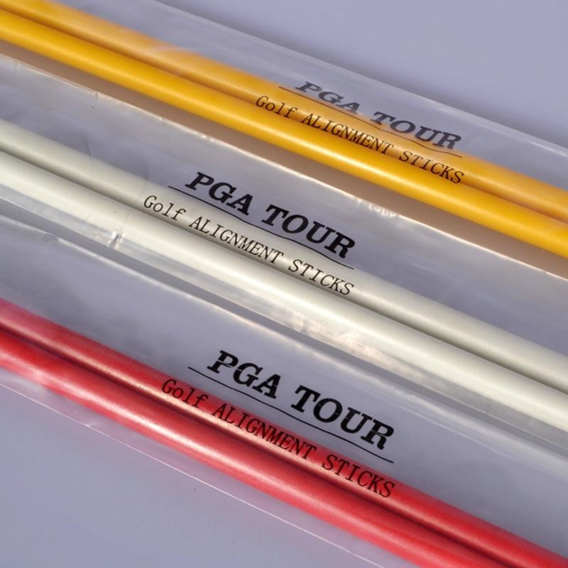 2-pack Golf Alignment Sticks for Accurate Ball Direction - Red Fiberglass - Red No Package