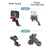 Universal Motorcycle Phone Bracket for Action Cameras - Black