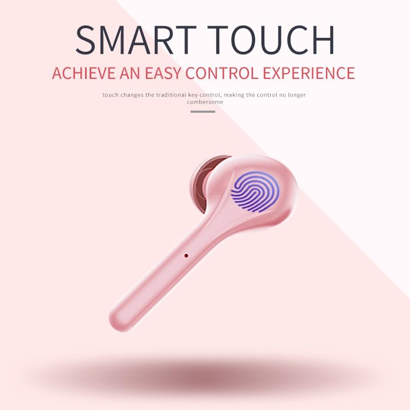 Wireless Stereo Sports Bluetooth Earphones with Charging Box - K88 Tws - Black