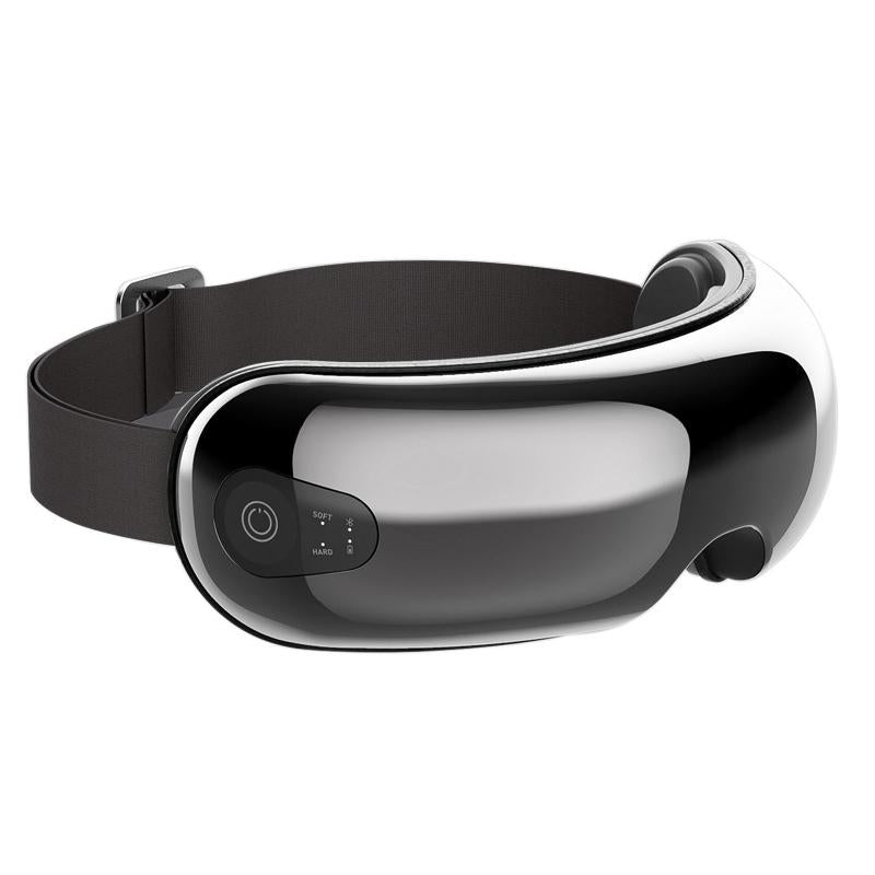 Smart Eye Massager With Hot Compress Air Pressure &amp; Vibration - Black