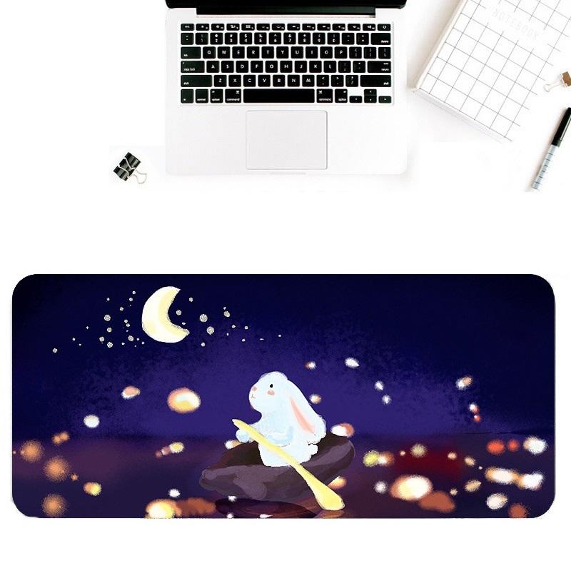 Waterproof Cartoon Mouse Pad Non Slip Design - Yellow Cat