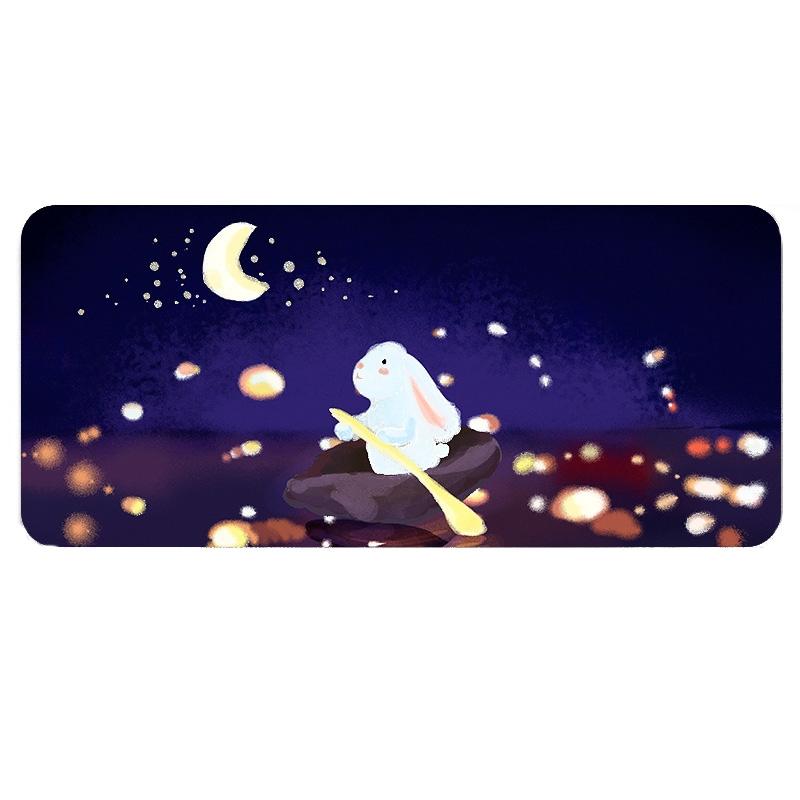 Waterproof Cartoon Mouse Pad Non Slip Design - Yellow Cat