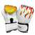 Adult Flame Pattern Pu Leather Boxing Gloves - Fitness - Black