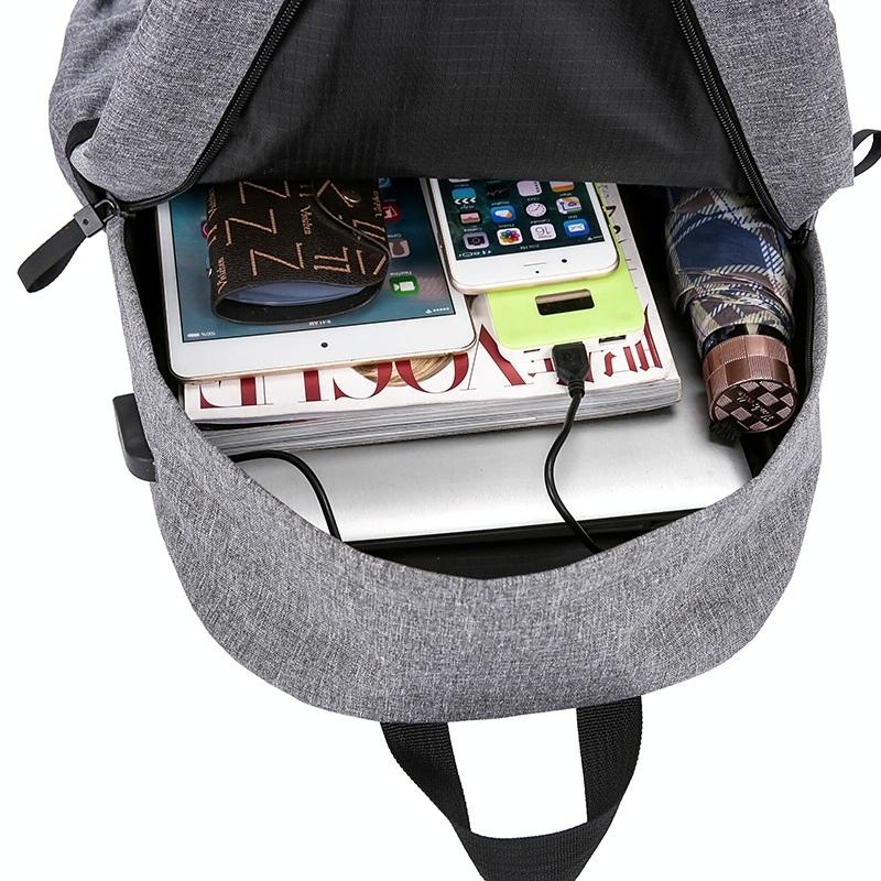 Outdoor Travel Usb Backpack - Compact & Durable - Black
