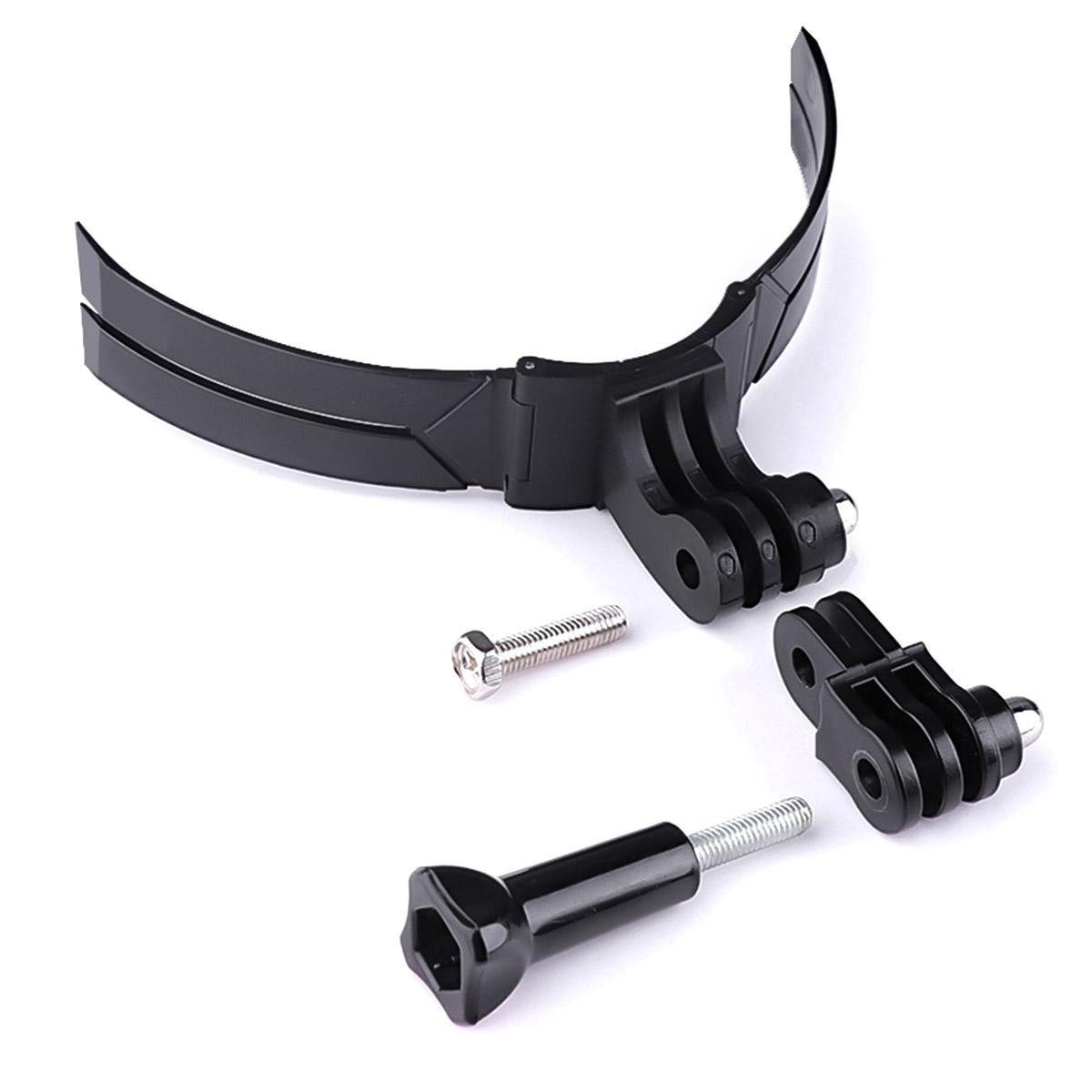 Foldable Action Camera Helmet Mount Kit with j Hook and Phone Clamp