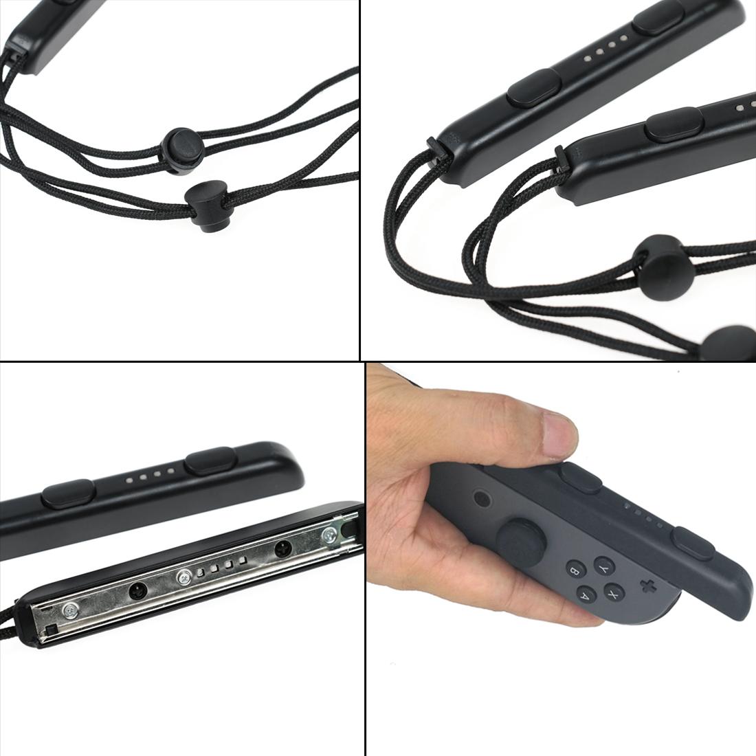 Joy Con Wrist Lanyard Pair for Nintendo Switch Gaming - Black