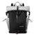 Large Capacity Contrast Backpack For Commuting - Gray