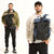 Large Capacity Contrast Backpack For Commuting - Gray
