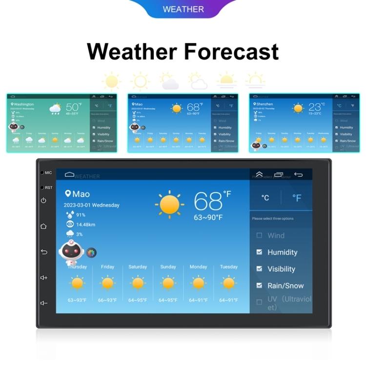 10.1 Inch Android 13.0 Carplay Navigation Monitor - Standard + Ahd Camera