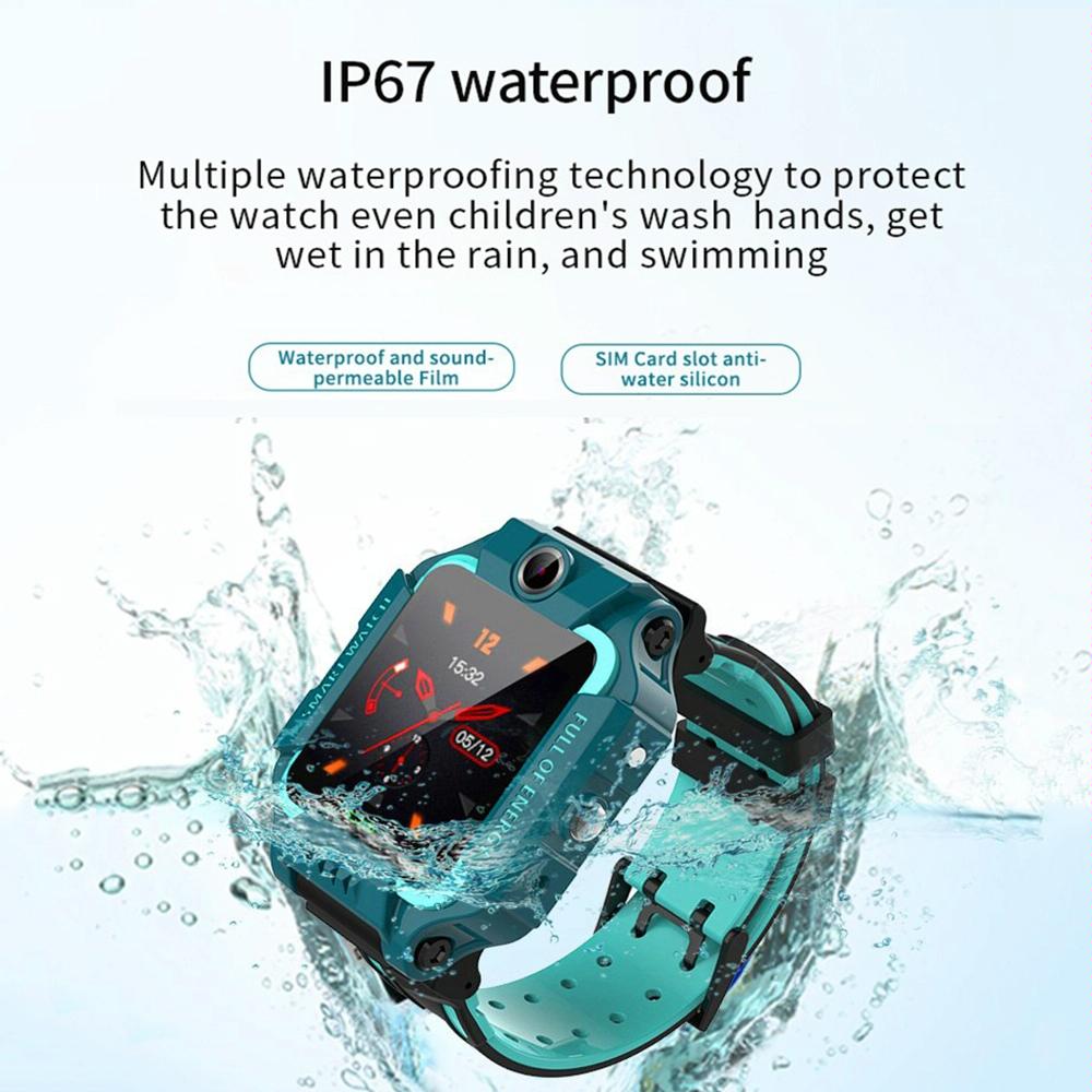 1.44 Inch 360-Degree Rotating Positioning Camera Smart Waterproof Children Calling Watch - Purple