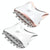 Colour Light Meridian Dredging Massager Sm-2102 - White Silver