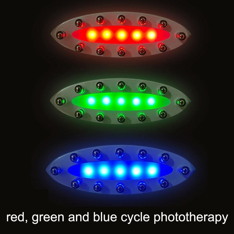 Colour Light Meridian Dredging Massager Sm-2102 - White Silver