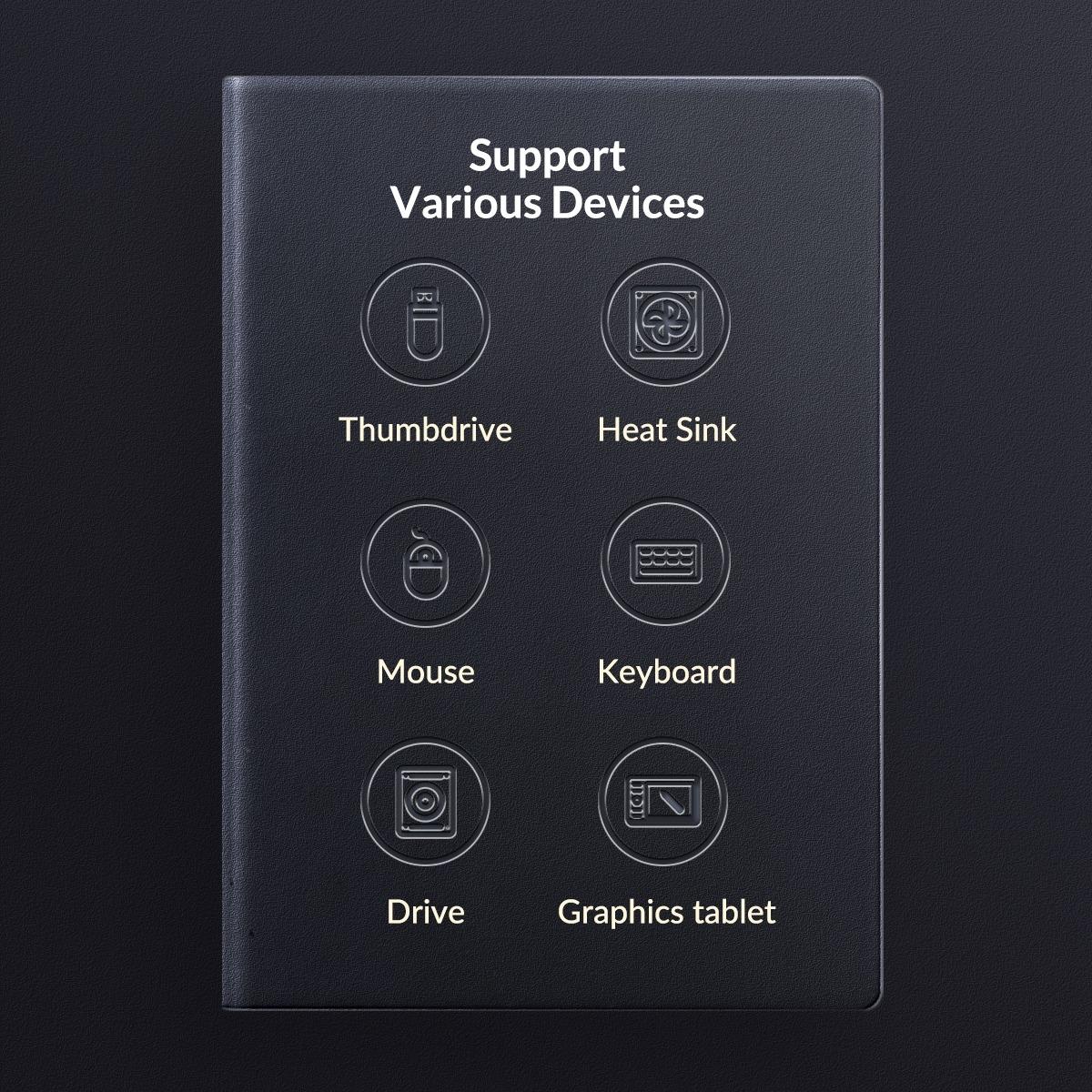 3-In-1 Usb Mini Hub Adapter For Multiple Devices - White