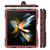 For Samsung Galaxy Z Fold4 5G Waterproof Metal Phone Case With Folding Holder - Red