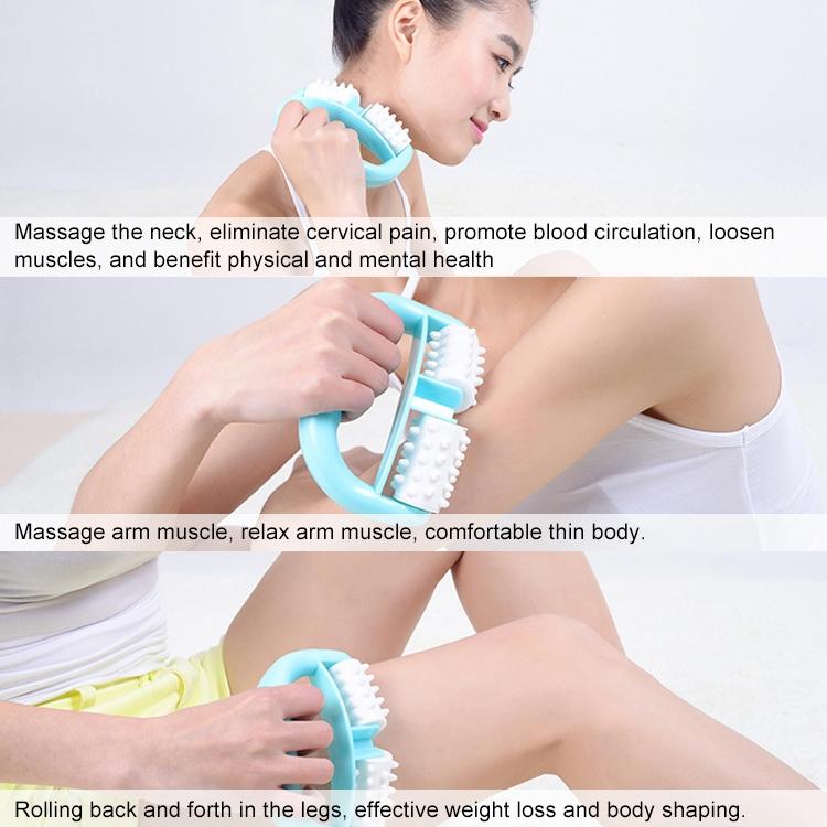 Portable Meridian Massager Compact Roller For Muscle Relief - Blue Piece